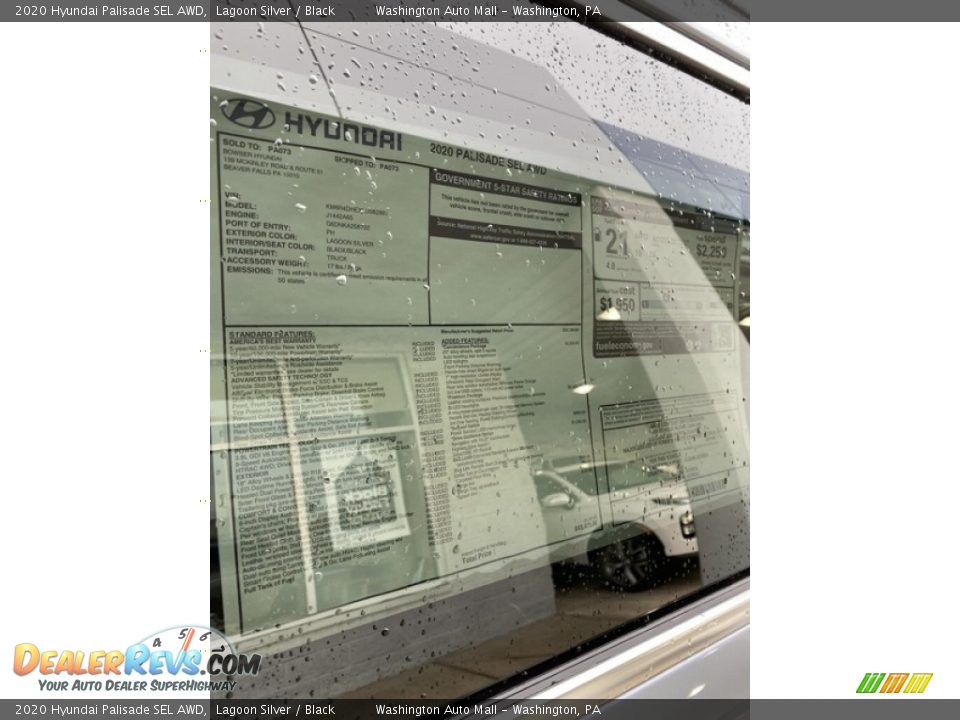 2020 Hyundai Palisade SEL AWD Lagoon Silver / Black Photo #16