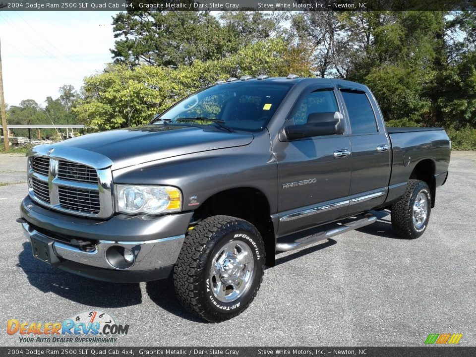 2004 Dodge Ram 2500 SLT Quad Cab 4x4 Graphite Metallic / Dark Slate Gray Photo #2