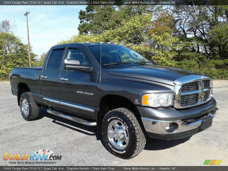 2004 Dodge Ram 2500 SLT Quad Cab 4x4 Graphite Metallic / Dark Slate Gray Photo #4