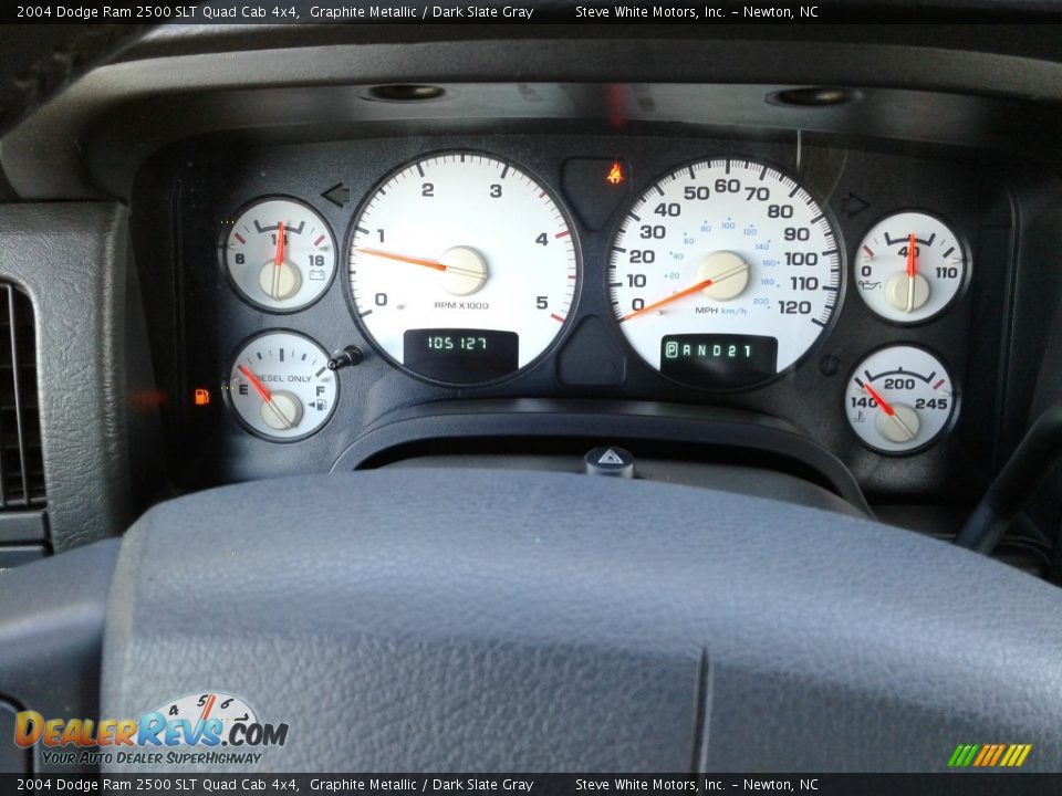 2004 Dodge Ram 2500 SLT Quad Cab 4x4 Graphite Metallic / Dark Slate Gray Photo #22