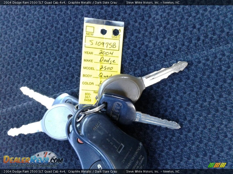 2004 Dodge Ram 2500 SLT Quad Cab 4x4 Graphite Metallic / Dark Slate Gray Photo #29