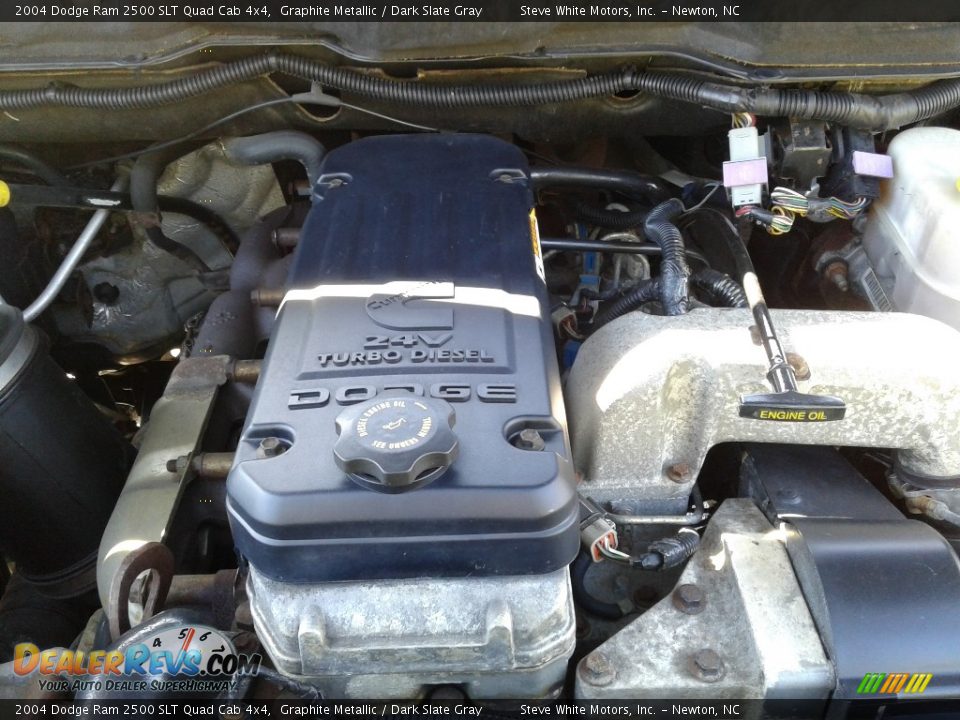 2004 Dodge Ram 2500 SLT Quad Cab 4x4 Graphite Metallic / Dark Slate Gray Photo #30