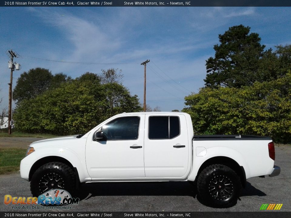 2018 Nissan Frontier SV Crew Cab 4x4 Glacier White / Steel Photo #1