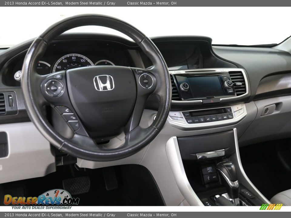 2013 Honda Accord EX-L Sedan Modern Steel Metallic / Gray Photo #6