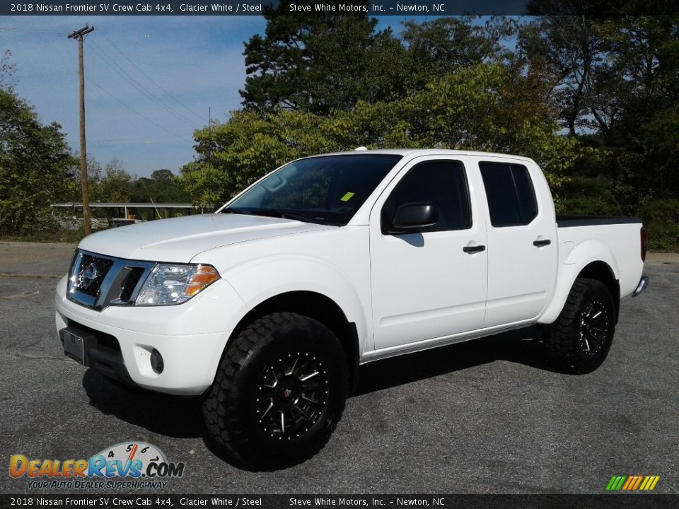 2018 Nissan Frontier SV Crew Cab 4x4 Glacier White / Steel Photo #2