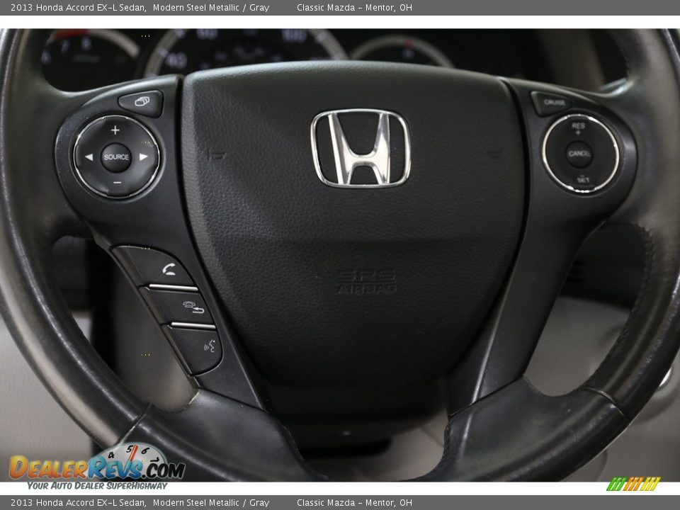 2013 Honda Accord EX-L Sedan Modern Steel Metallic / Gray Photo #7