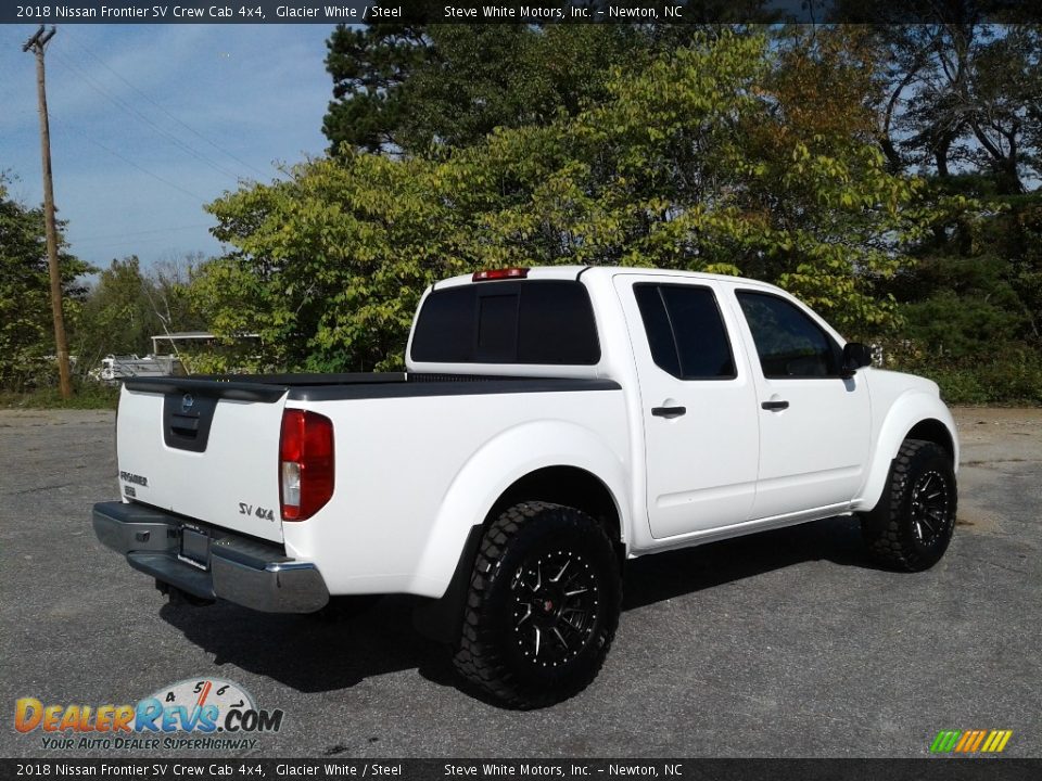 2018 Nissan Frontier SV Crew Cab 4x4 Glacier White / Steel Photo #7