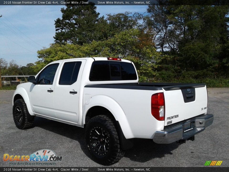 2018 Nissan Frontier SV Crew Cab 4x4 Glacier White / Steel Photo #9