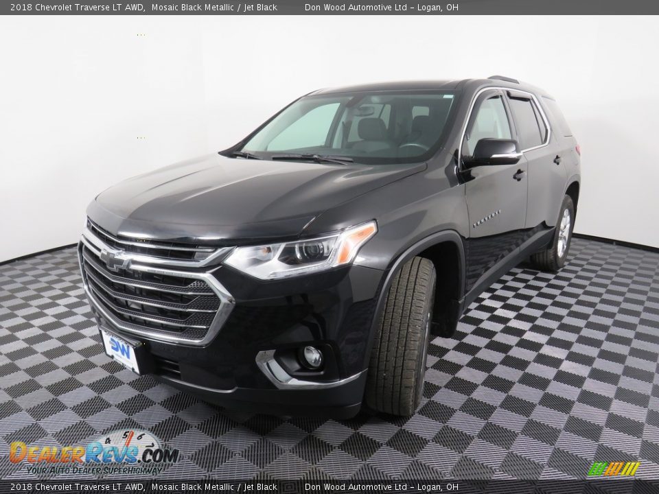 2018 Chevrolet Traverse LT AWD Mosaic Black Metallic / Jet Black Photo #8