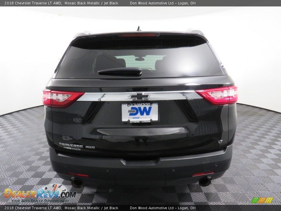 2018 Chevrolet Traverse LT AWD Mosaic Black Metallic / Jet Black Photo #12