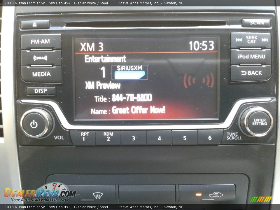 2018 Nissan Frontier SV Crew Cab 4x4 Glacier White / Steel Photo #21