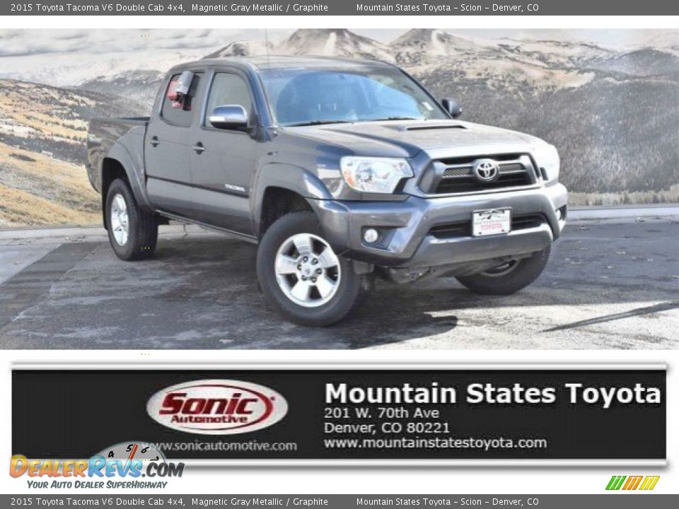 2015 Toyota Tacoma V6 Double Cab 4x4 Magnetic Gray Metallic / Graphite Photo #1