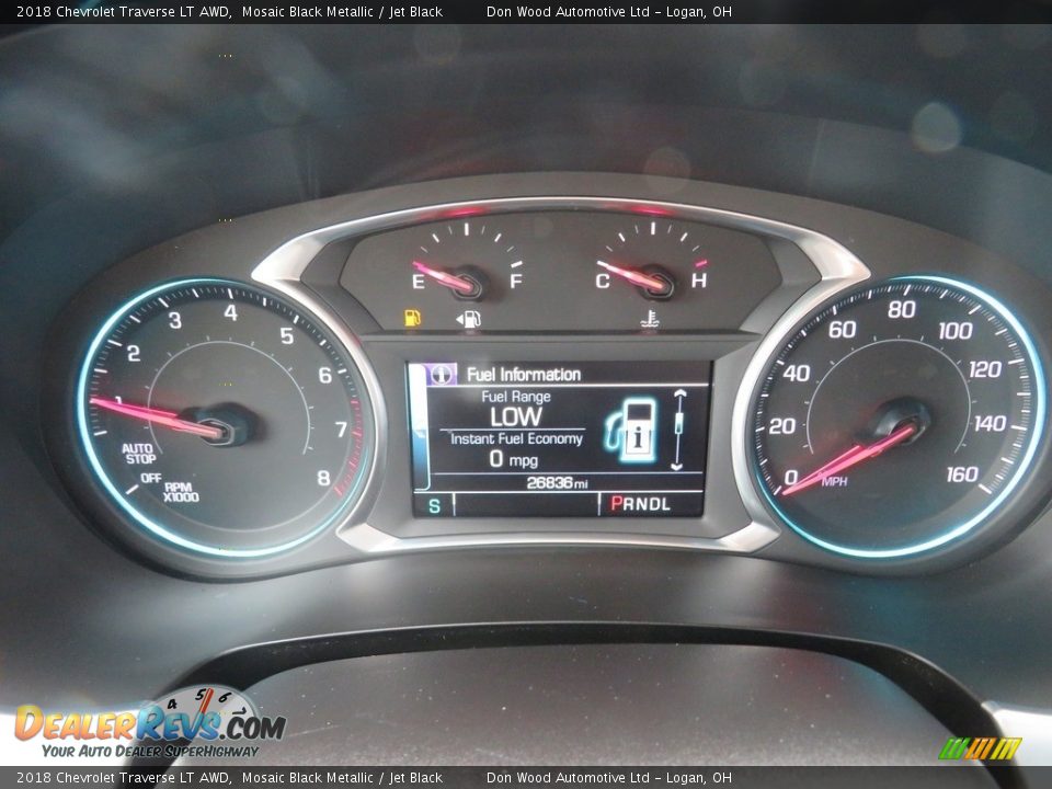 2018 Chevrolet Traverse LT AWD Mosaic Black Metallic / Jet Black Photo #21