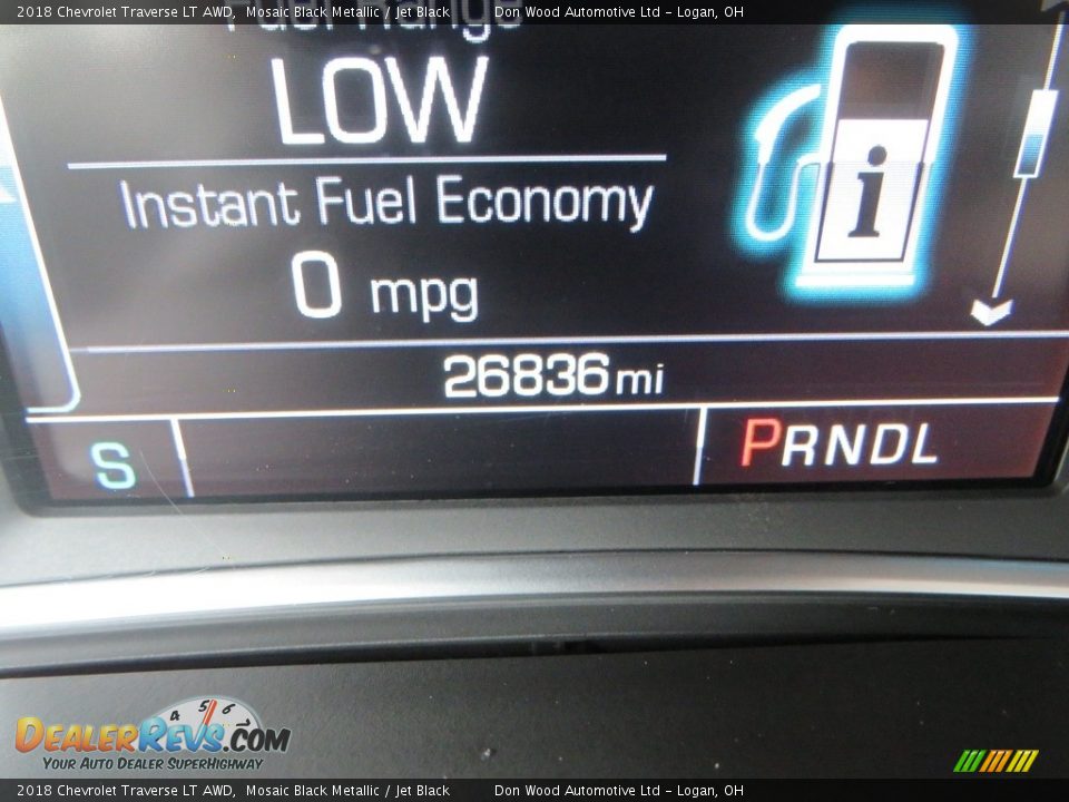 2018 Chevrolet Traverse LT AWD Mosaic Black Metallic / Jet Black Photo #22