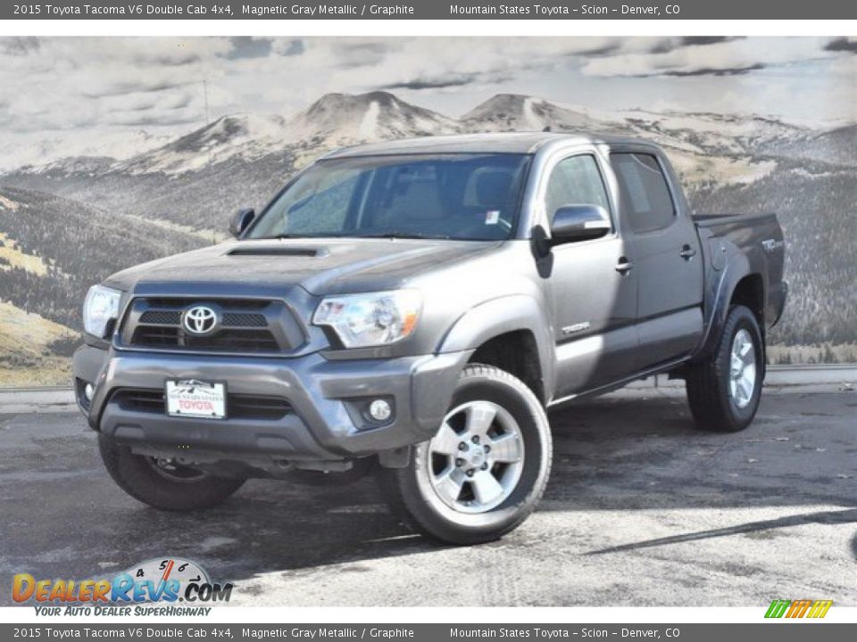 2015 Toyota Tacoma V6 Double Cab 4x4 Magnetic Gray Metallic / Graphite Photo #5