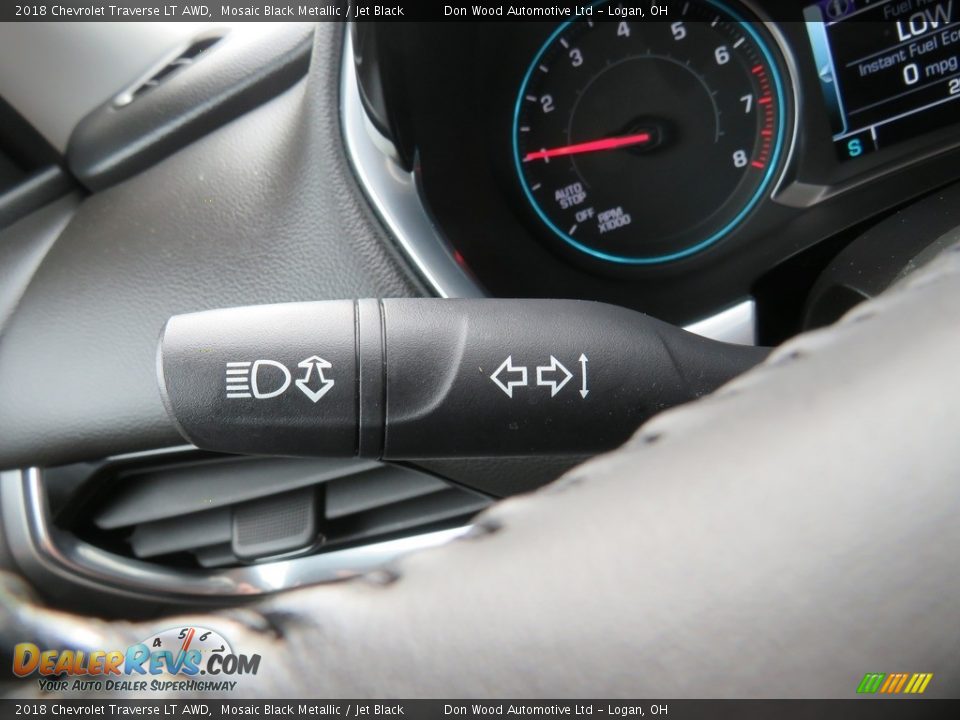 2018 Chevrolet Traverse LT AWD Mosaic Black Metallic / Jet Black Photo #23