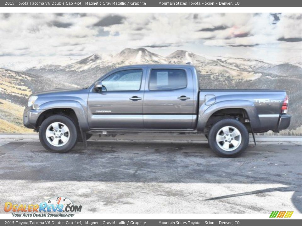 2015 Toyota Tacoma V6 Double Cab 4x4 Magnetic Gray Metallic / Graphite Photo #6