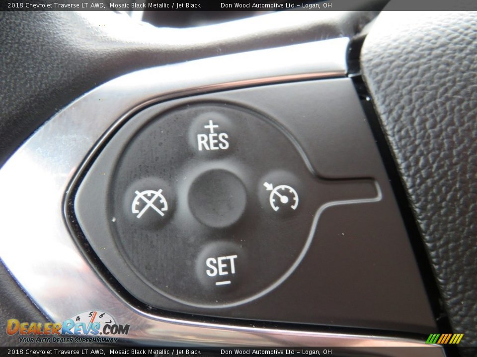 2018 Chevrolet Traverse LT AWD Mosaic Black Metallic / Jet Black Photo #24
