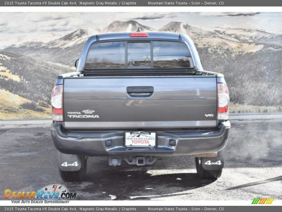 2015 Toyota Tacoma V6 Double Cab 4x4 Magnetic Gray Metallic / Graphite Photo #8