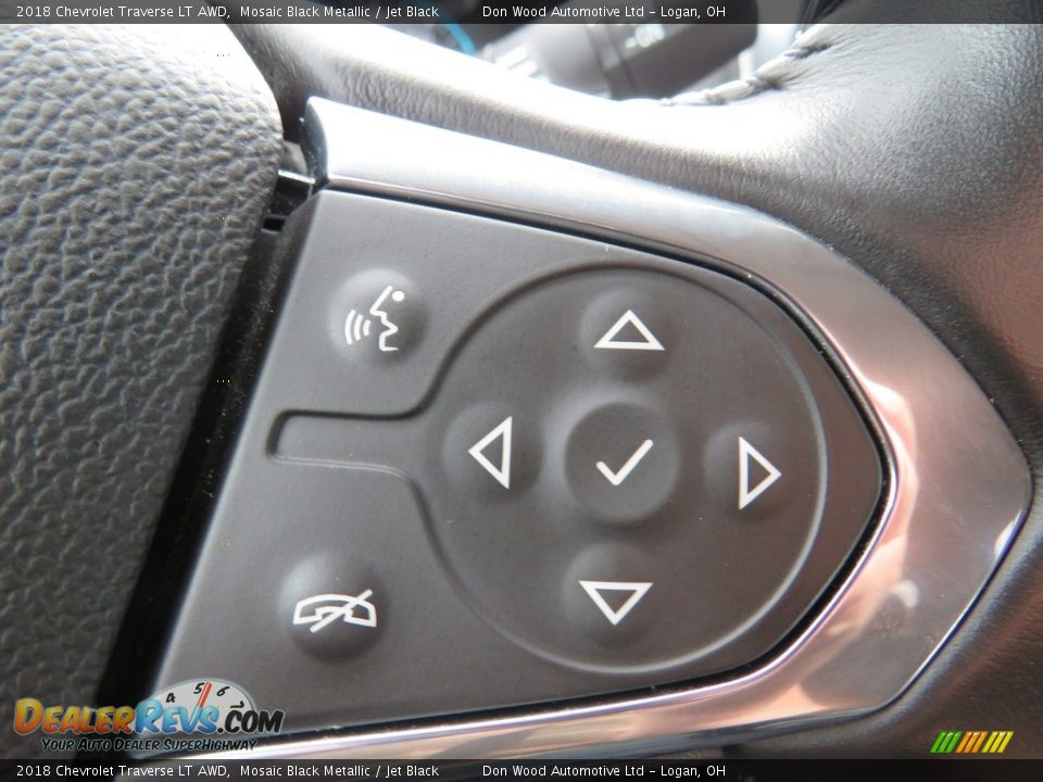 2018 Chevrolet Traverse LT AWD Mosaic Black Metallic / Jet Black Photo #25