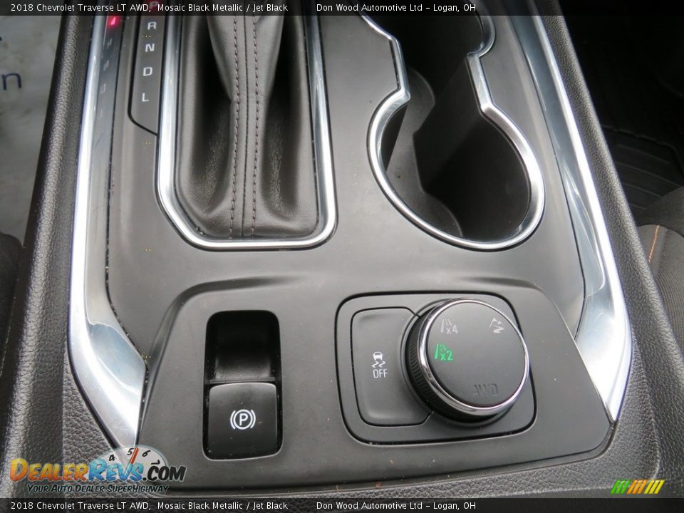 2018 Chevrolet Traverse LT AWD Mosaic Black Metallic / Jet Black Photo #29