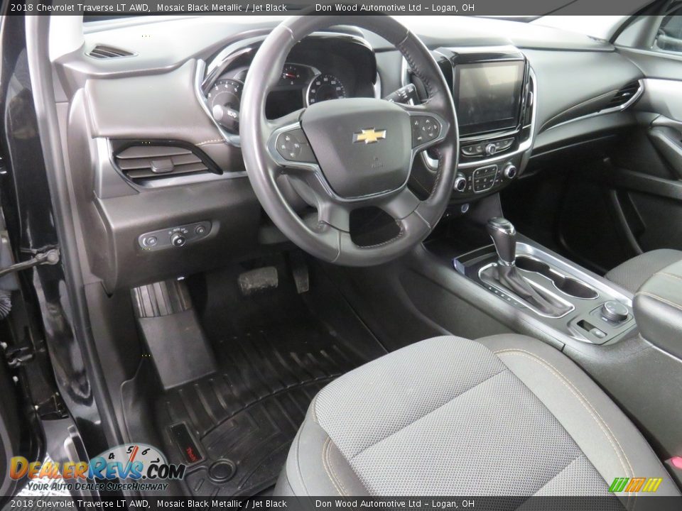 2018 Chevrolet Traverse LT AWD Mosaic Black Metallic / Jet Black Photo #31