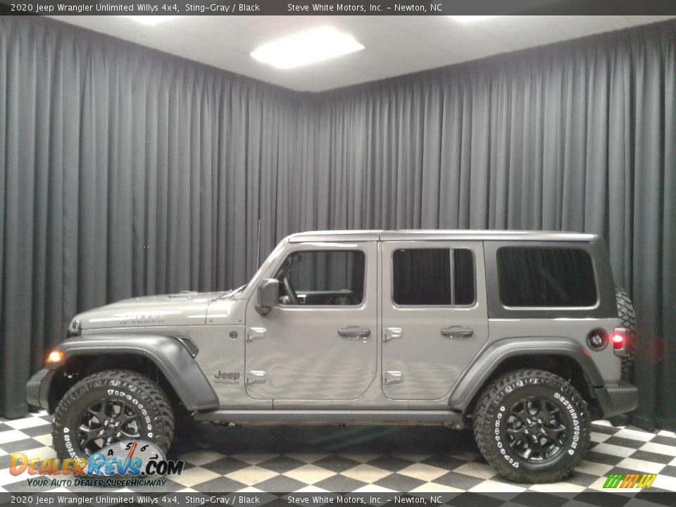 2020 Jeep Wrangler Unlimited Willys 4x4 Sting-Gray / Black Photo #1