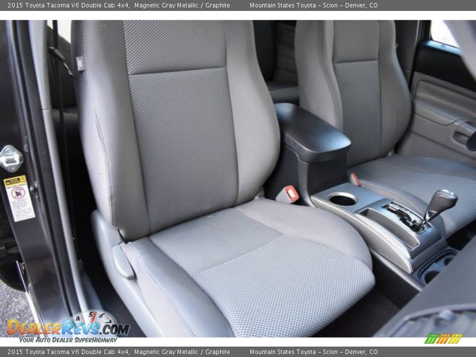 2015 Toyota Tacoma V6 Double Cab 4x4 Magnetic Gray Metallic / Graphite Photo #18