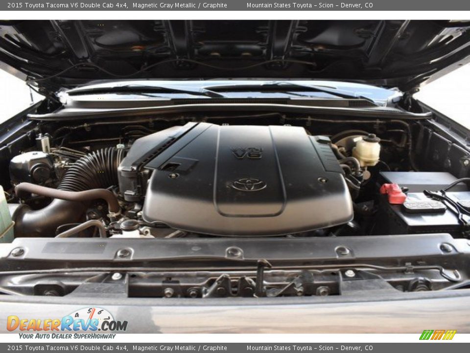 2015 Toyota Tacoma V6 Double Cab 4x4 Magnetic Gray Metallic / Graphite Photo #27
