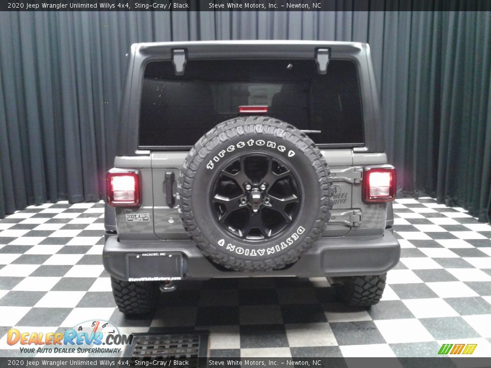 2020 Jeep Wrangler Unlimited Willys 4x4 Sting-Gray / Black Photo #7