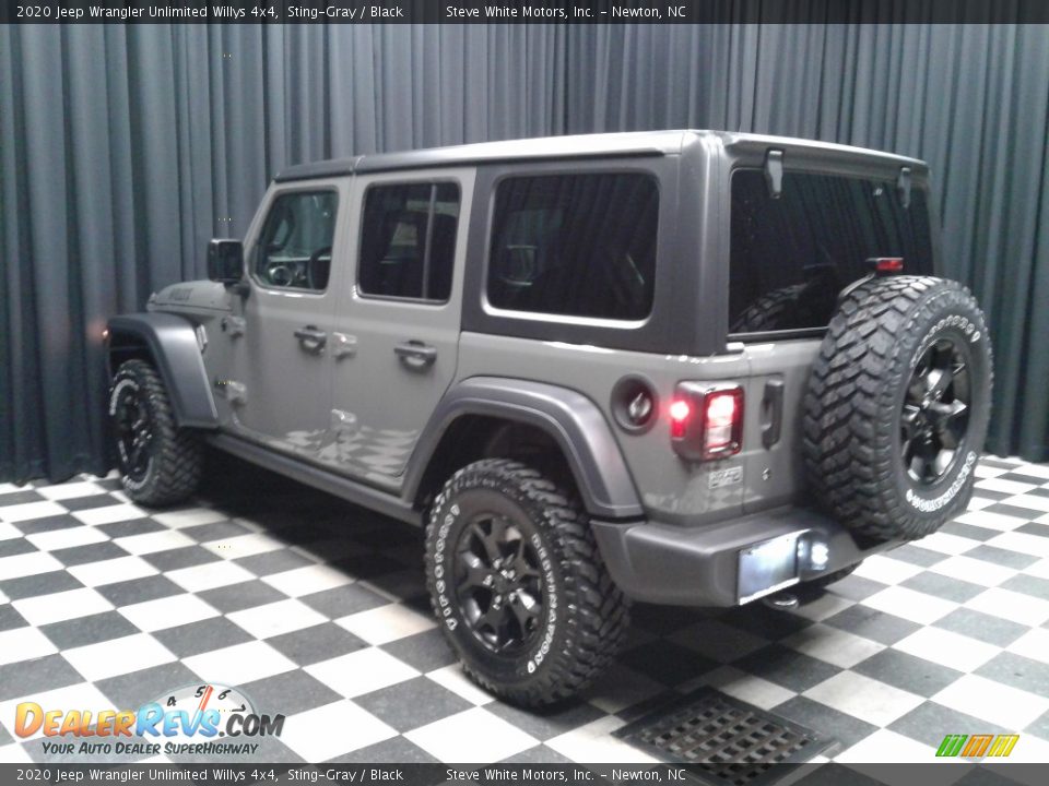 2020 Jeep Wrangler Unlimited Willys 4x4 Sting-Gray / Black Photo #8