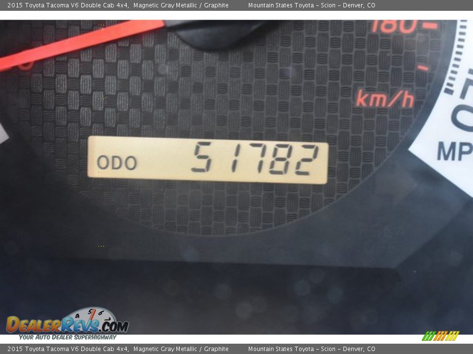 2015 Toyota Tacoma V6 Double Cab 4x4 Magnetic Gray Metallic / Graphite Photo #29