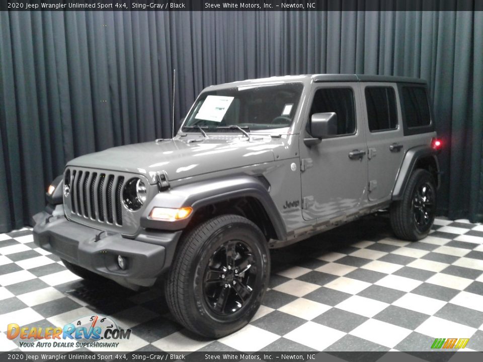 2020 Jeep Wrangler Unlimited Sport 4x4 Sting-Gray / Black Photo #2