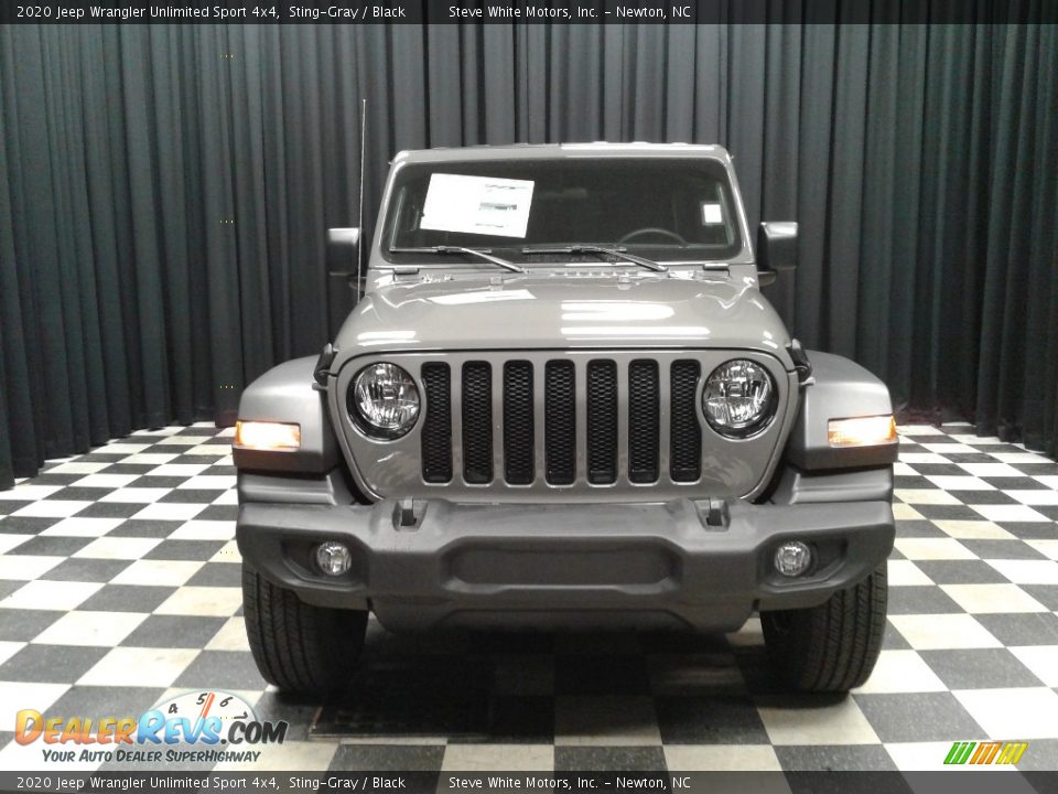 2020 Jeep Wrangler Unlimited Sport 4x4 Sting-Gray / Black Photo #3