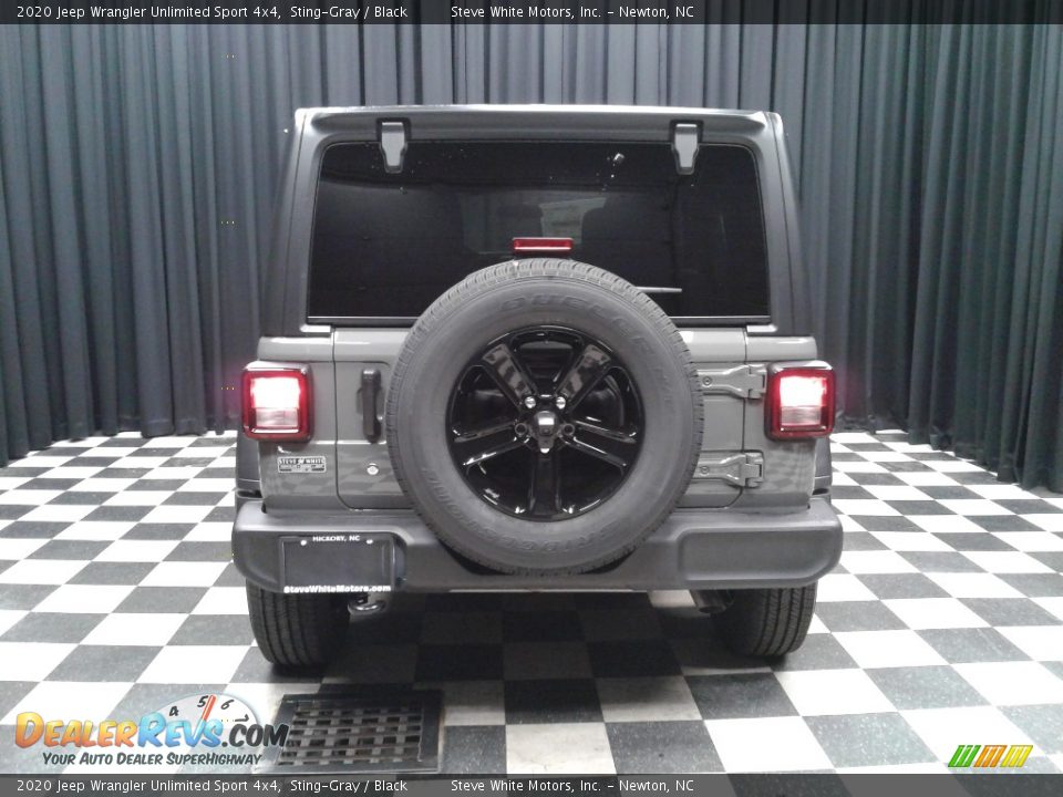2020 Jeep Wrangler Unlimited Sport 4x4 Sting-Gray / Black Photo #7
