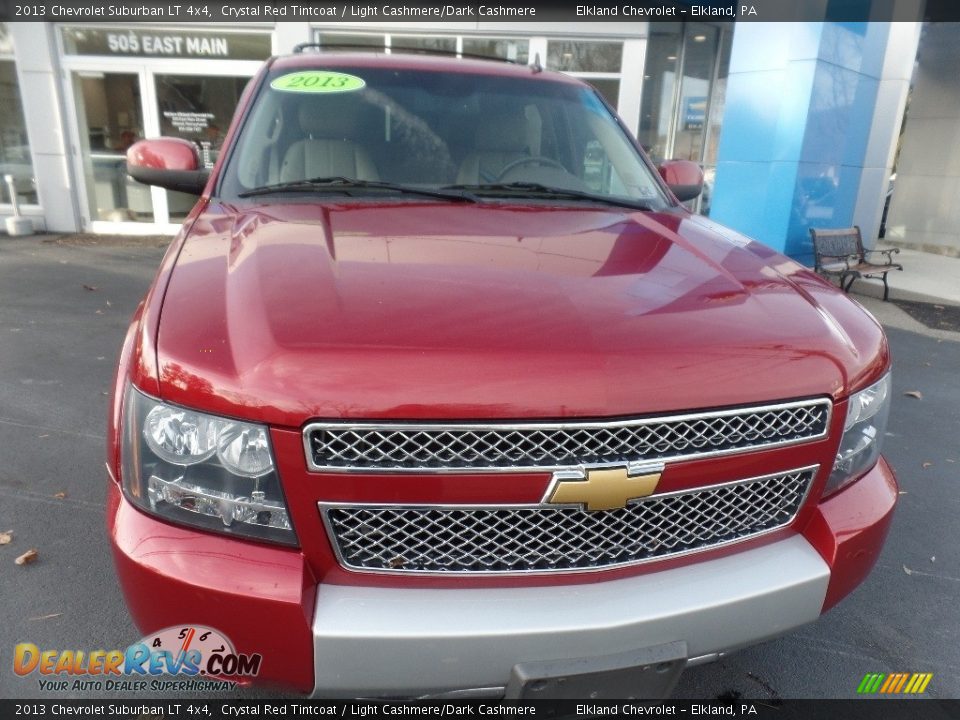 2013 Chevrolet Suburban LT 4x4 Crystal Red Tintcoat / Light Cashmere/Dark Cashmere Photo #2