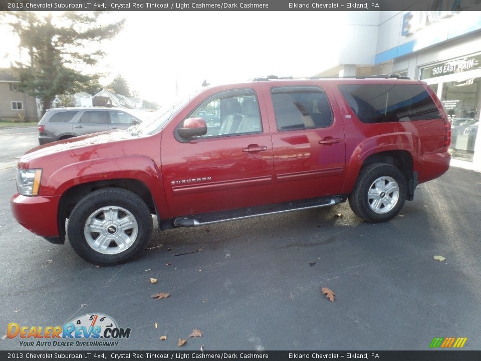 2013 Chevrolet Suburban LT 4x4 Crystal Red Tintcoat / Light Cashmere/Dark Cashmere Photo #4