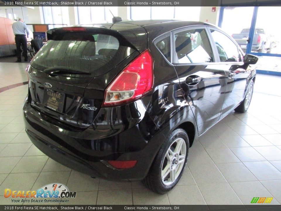 2018 Ford Fiesta SE Hatchback Shadow Black / Charcoal Black Photo #7