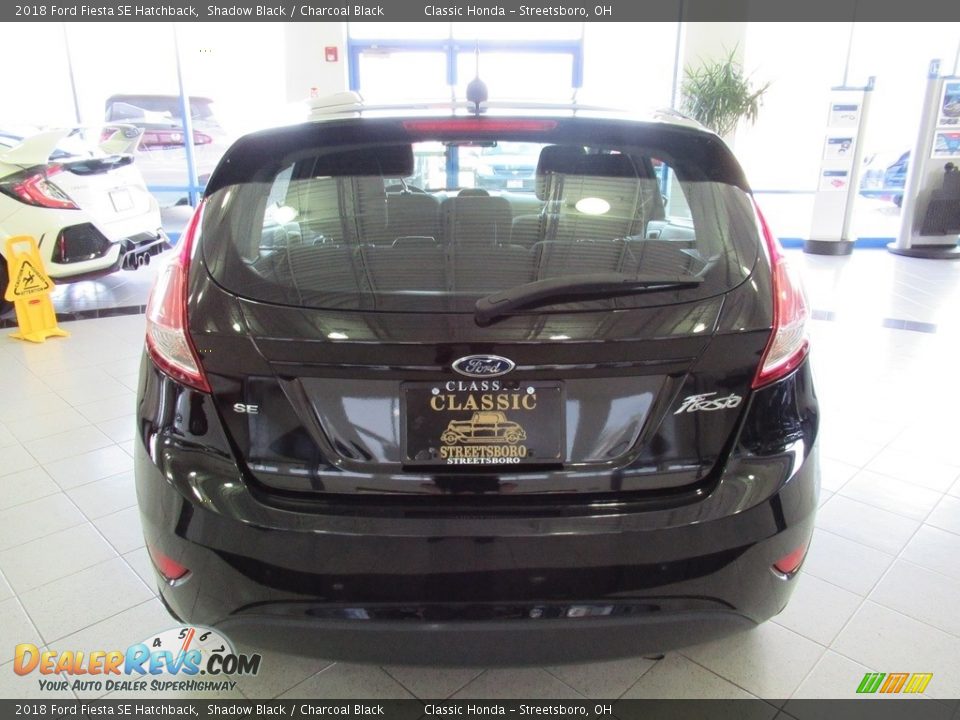 2018 Ford Fiesta SE Hatchback Shadow Black / Charcoal Black Photo #8