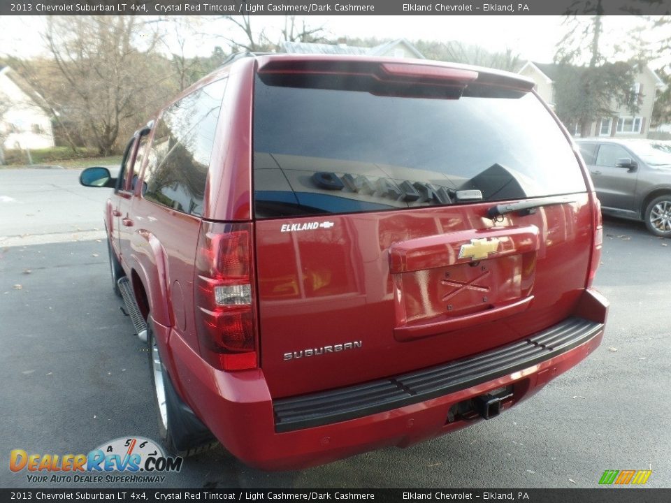 2013 Chevrolet Suburban LT 4x4 Crystal Red Tintcoat / Light Cashmere/Dark Cashmere Photo #6
