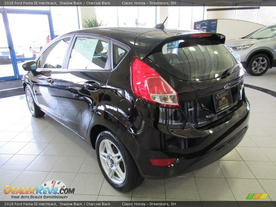 2018 Ford Fiesta SE Hatchback Shadow Black / Charcoal Black Photo #9