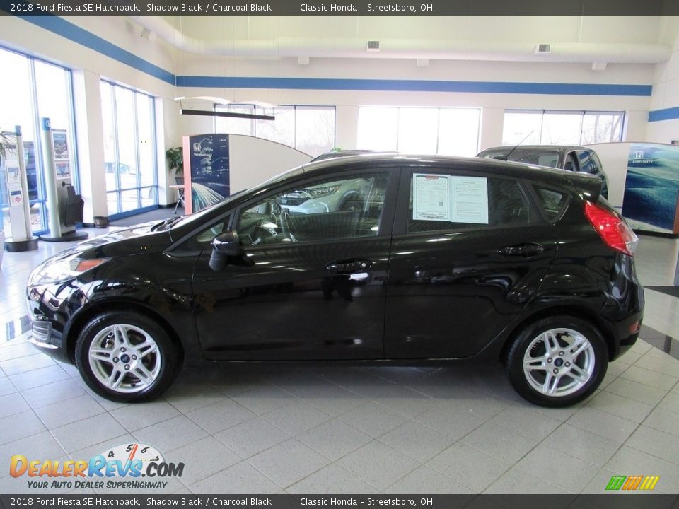 2018 Ford Fiesta SE Hatchback Shadow Black / Charcoal Black Photo #10
