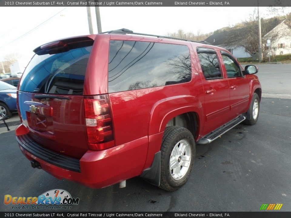 2013 Chevrolet Suburban LT 4x4 Crystal Red Tintcoat / Light Cashmere/Dark Cashmere Photo #8