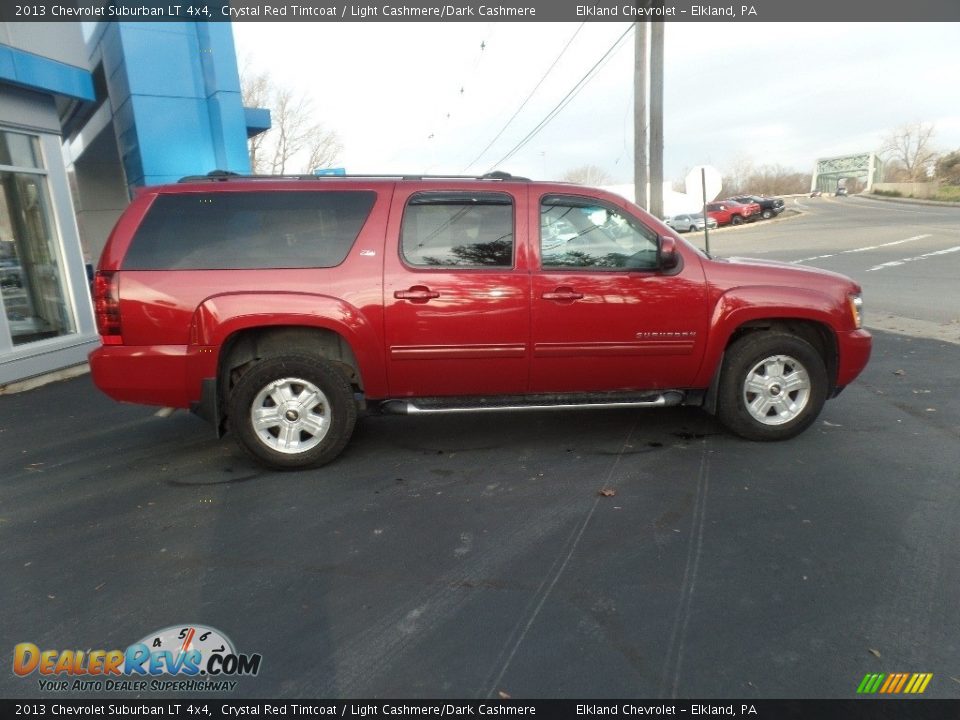 2013 Chevrolet Suburban LT 4x4 Crystal Red Tintcoat / Light Cashmere/Dark Cashmere Photo #9