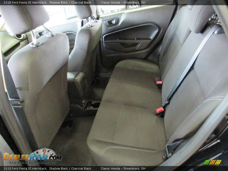 2018 Ford Fiesta SE Hatchback Shadow Black / Charcoal Black Photo #25