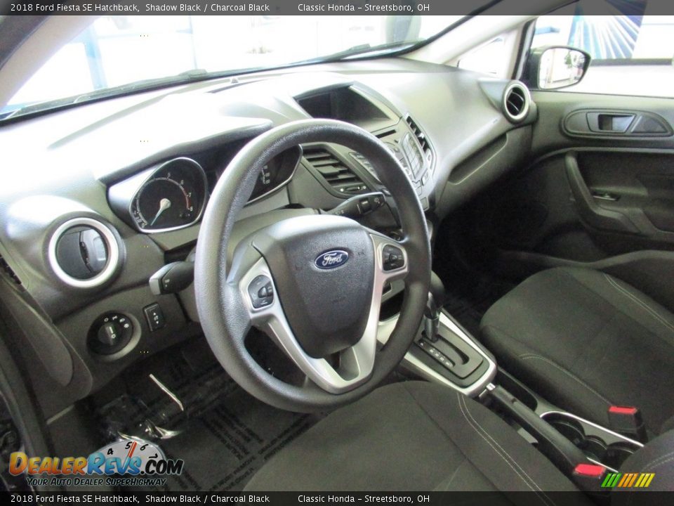 2018 Ford Fiesta SE Hatchback Shadow Black / Charcoal Black Photo #27