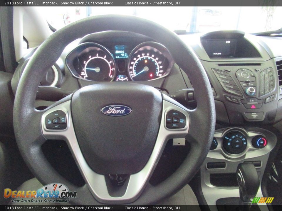 2018 Ford Fiesta SE Hatchback Shadow Black / Charcoal Black Photo #29