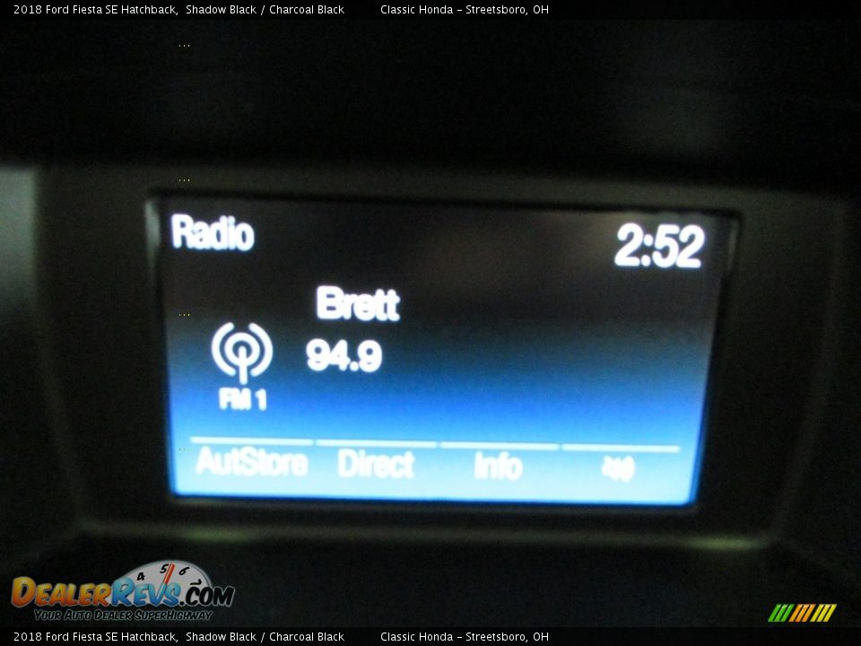 2018 Ford Fiesta SE Hatchback Shadow Black / Charcoal Black Photo #35