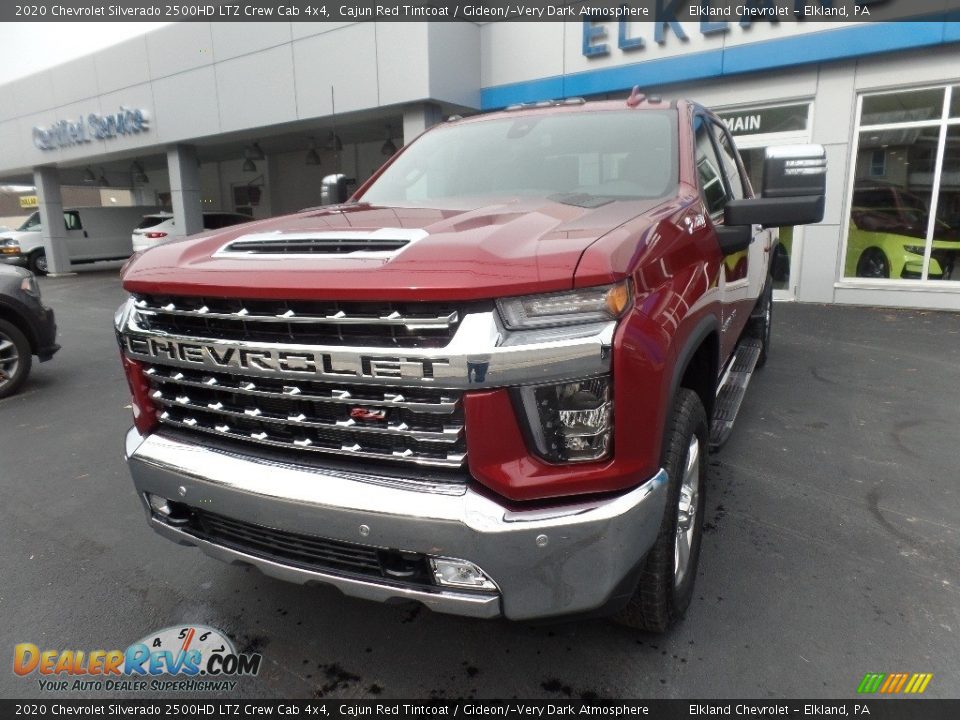 2020 Chevrolet Silverado 2500HD LTZ Crew Cab 4x4 Cajun Red Tintcoat / Gideon/­Very Dark Atmosphere Photo #3
