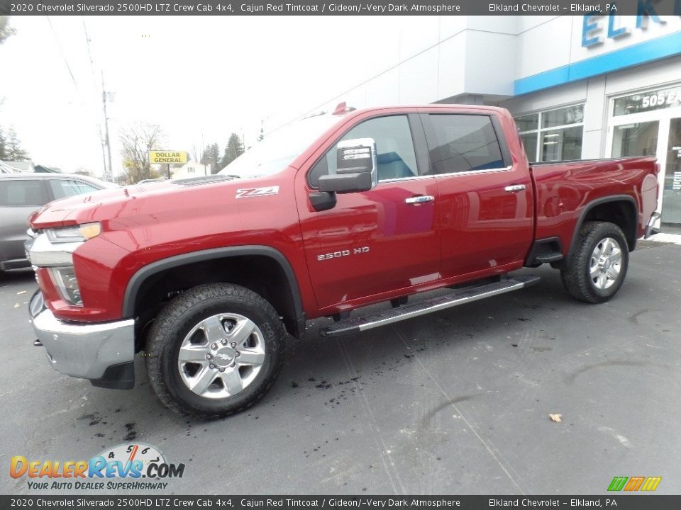 2020 Chevrolet Silverado 2500HD LTZ Crew Cab 4x4 Cajun Red Tintcoat / Gideon/­Very Dark Atmosphere Photo #4